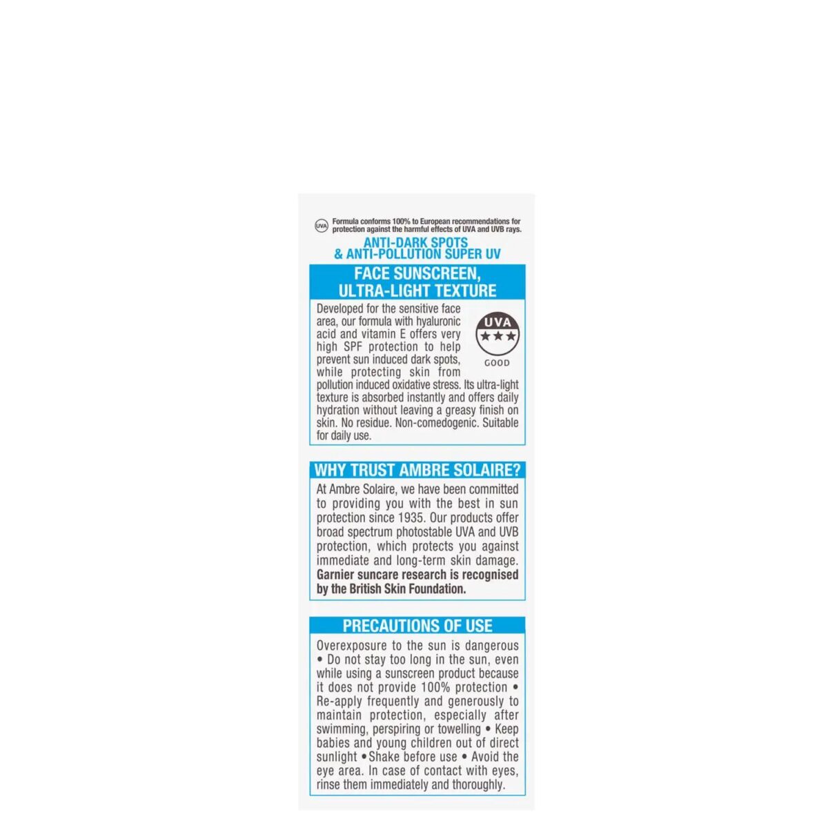 Garnier Ambre Solair 78fe6f505ad328fa4e7e93245e1add64