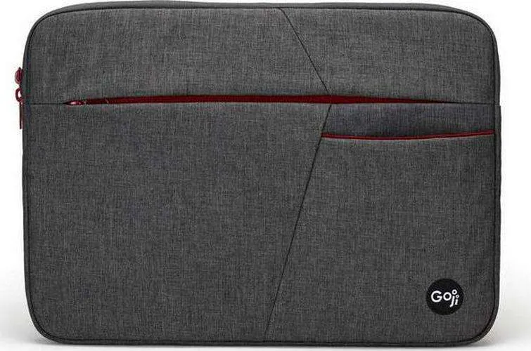 GOJI G14SBUG24 14 Laptop Sleeve Grey And Red Think Assemble