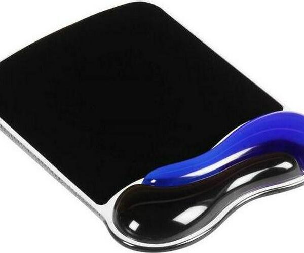 KENSINGTON Duo Gel Mouse Mat Black and Blue