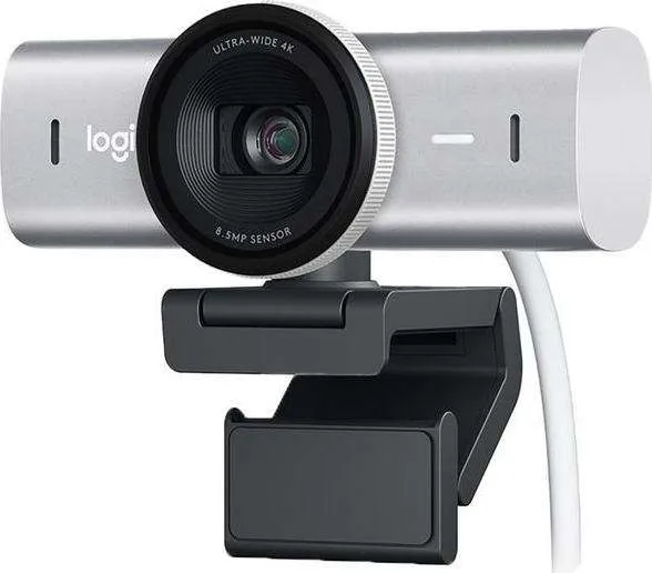 LOGITECH MX Brio 4K Ultra HD Webcam - Pale Grey