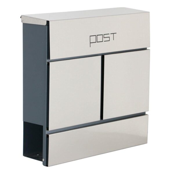 Phoenix Estilo Top Loading Letter Box MB0124KS in Stainless Steel with Key Lock