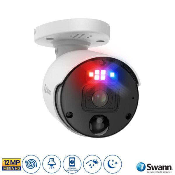 Swann Enforcer 12MP Heat and Motion Sensing Add-On Bullet Camera, SWNHD-1200BE-EU