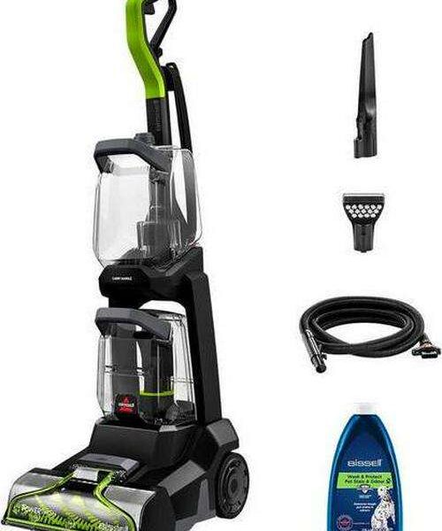 BISSELL Powerwash Upright Carpet Cleaner - Transparent, Green and Black