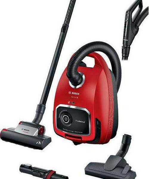 BOSCH Series 6 ProAnimal BGL6PETGB Cylinder Bagged Vacuum Cleaner - Red