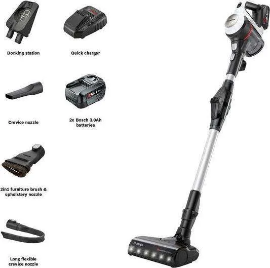 BOSCH Unlimited 7 BCS712GB Auto Detect Cordless Vacuum Cleaner - White and Black