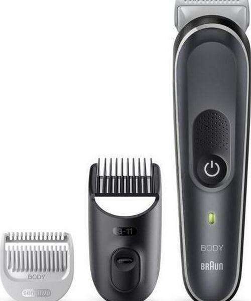BRAUN Body Groomer 5 BG5350 Wet and Dry Shaver - Grey and White