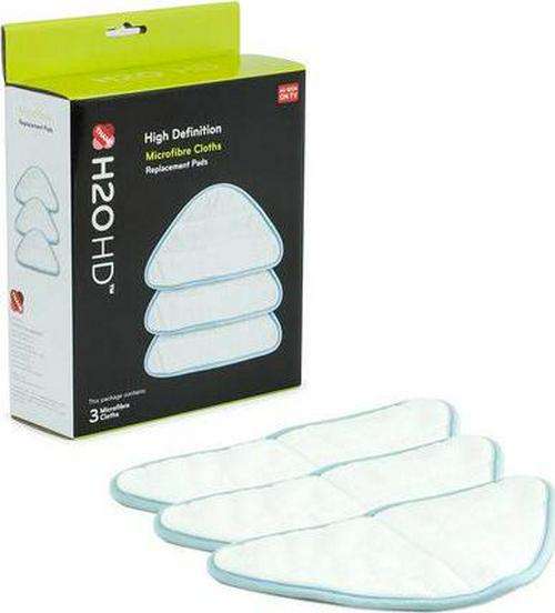 H2O HD Steam Mop and Steam Cleaner Microfibre Cloths - Pack of 3