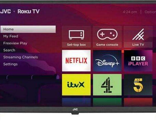 JVC LT-24CR230 Roku TV 24  Smart HD Ready HDR LED TV