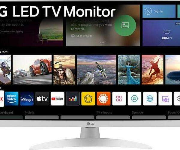 LG 27TQ615S-WZ 27  Smart Full HD LED TV Monitor - White