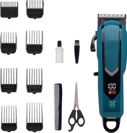 NO!NO! Raven Power RCP01 Beard and Hair Clipper Kit - Teal Blue and Black
