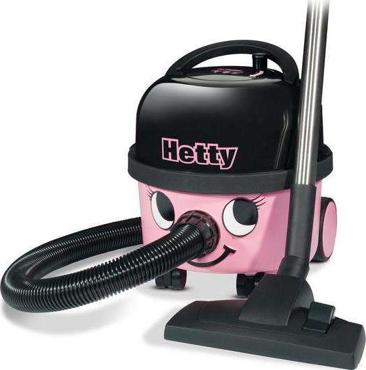 NUMATIC Hetty HET.160-11 Cylinder Bagged Vacuum Cleaner Pink