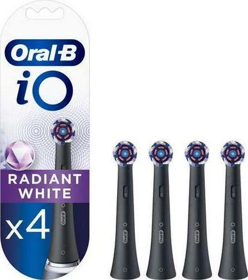 ORAL B iO Radiant White Replacement Toothbrush Head Pack of 4