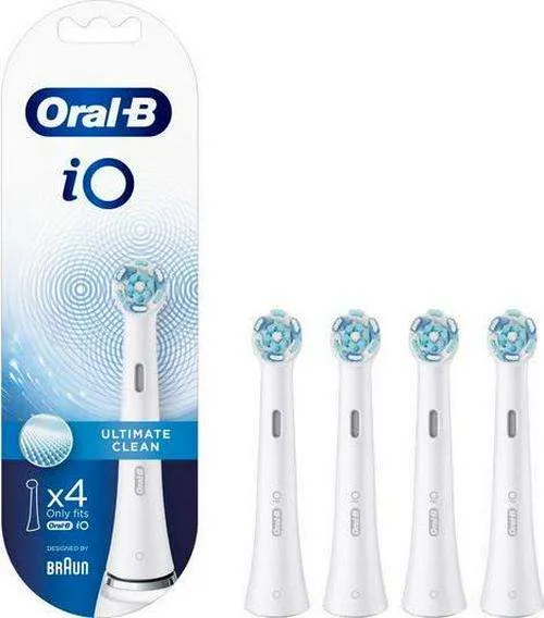 ORAL B iO Ultimate Clean Replacement Toothbrush Head Pack of 4
