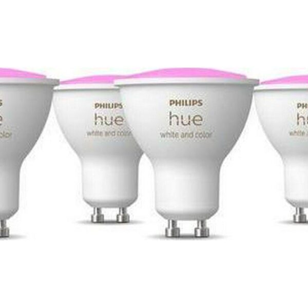 PHILIPS HUE White and Colour Ambiance Smart LED Spotlight - GU10, Pack of 6