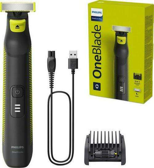 PHILIPS OneBlade Pro QP6506/15 Wet and Dry Foil Shaver - Black