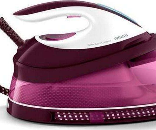 PHILIPS PerfectCare Compact SteamGlide GC7842/46 Steam Generator Iron - Purple