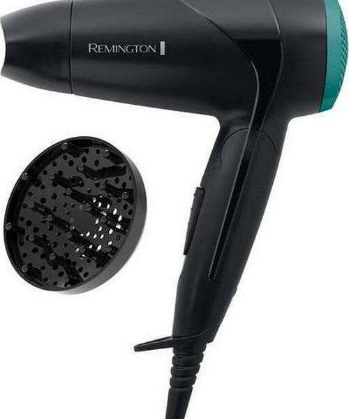 REMINGTON On The Go D1500 Compact Hair Dryer - Black