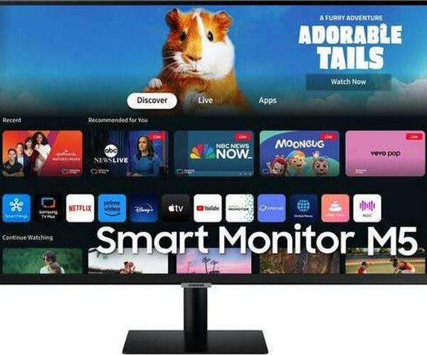 SAMSUNG M5 LS27DM500EUXXU 27  Smart Full HD HDR LED Display (No Aerial)