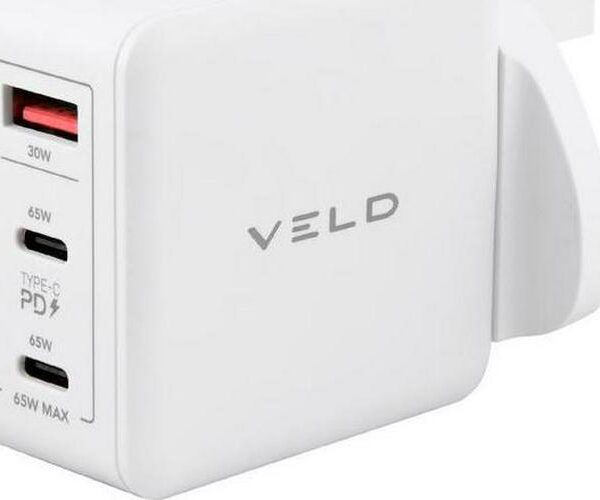 VELD Super-Fast VHG65JW 3-port USB Wall Charger