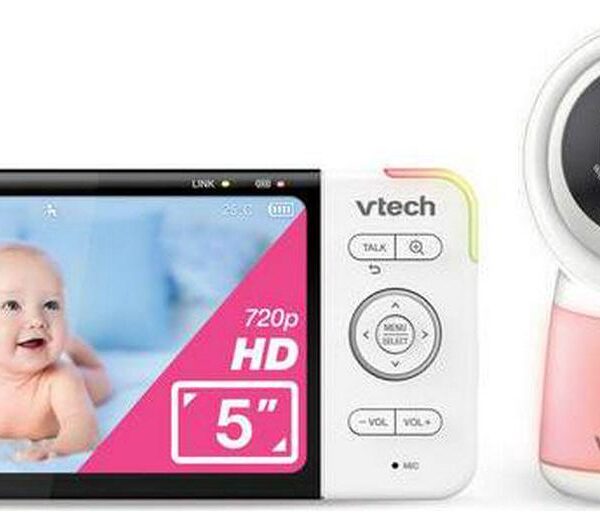 VTECH RM5755HD 5  LCD Screen Smart Video Baby Monitor - White