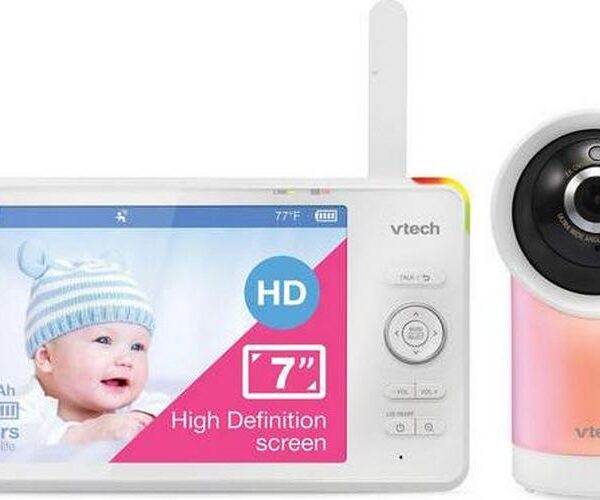 VTECH RM7766HD 7  LCD Screen Smart Video Baby Monitor - White
