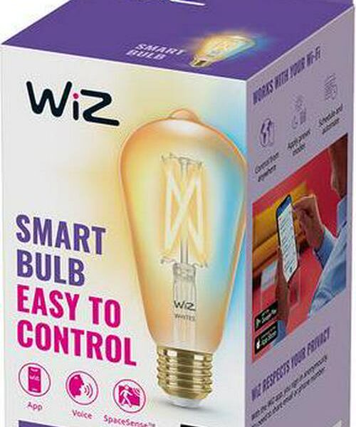 WIZ Filament Amber Tuneable White Smart LED Light Bulb - E27, ST64