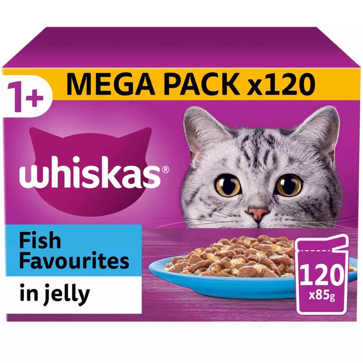 120 x 85g Whiskas 1 4c3429dd3ee70fccc4f61bdcda7894da 1