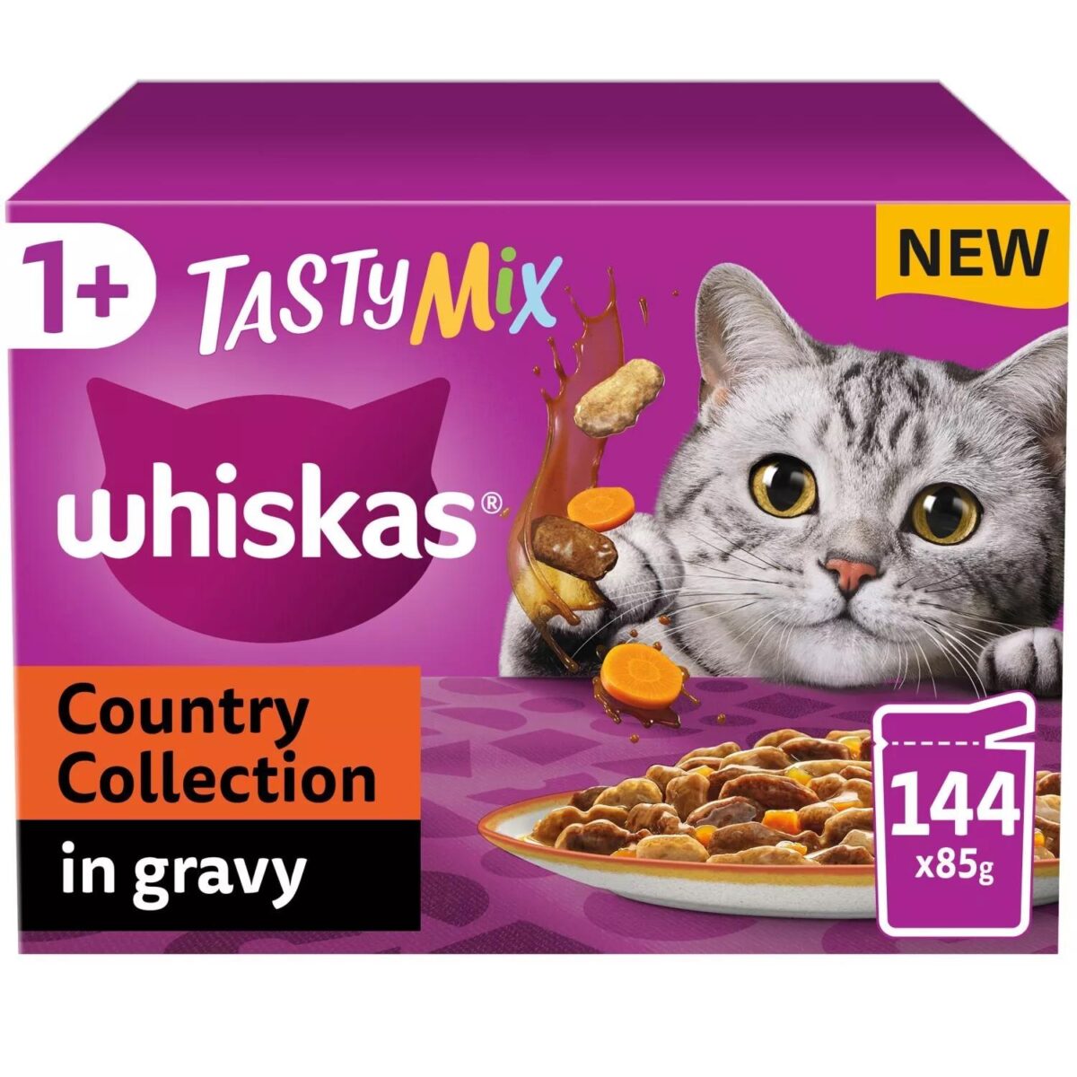 144 x 85g Whiskas 1 27e6c771bca2273580397b16d175b770 1
