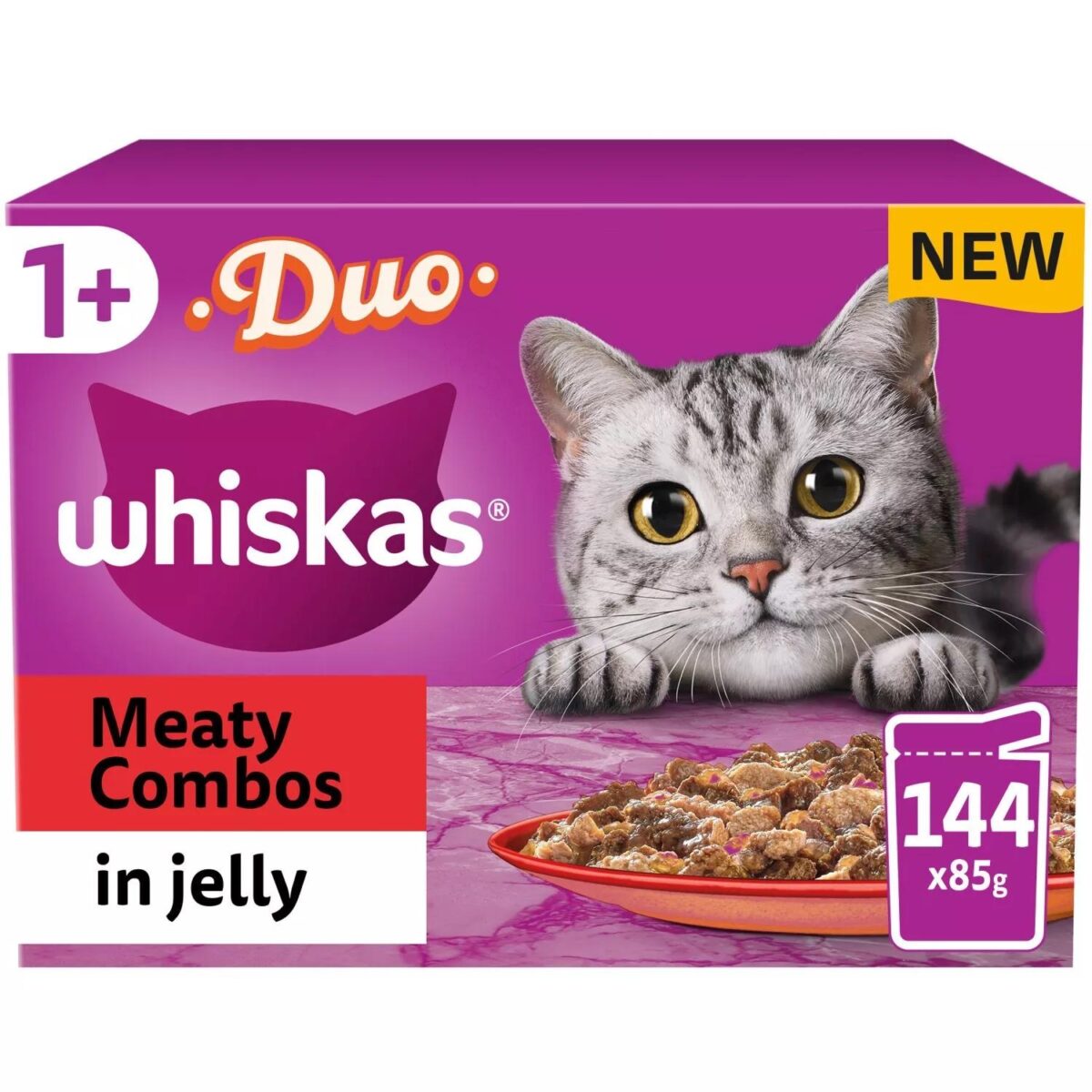 144 x 85g Whiskas 1 8b3182dd0700321dceb11b57d4b15b6c 1