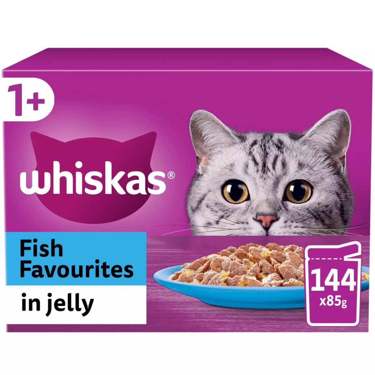 144 x 85g Whiskas 1 b08ac0f874b40acc800adf2646c21bfd 1