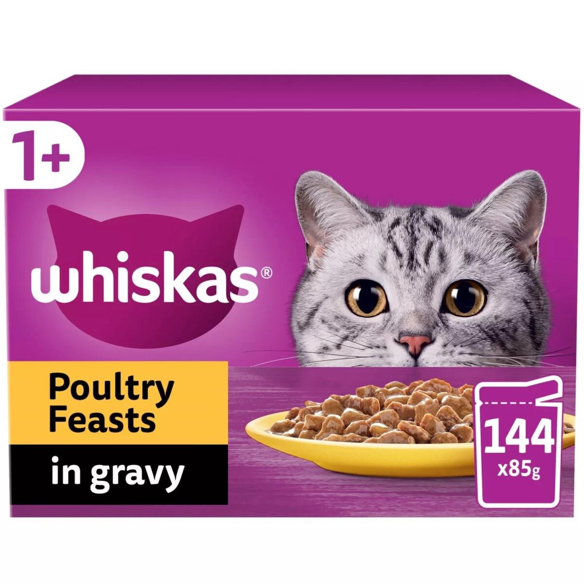 144 x 85g Whiskas 1 ba97542b60068304ae43cd06edda7411 1