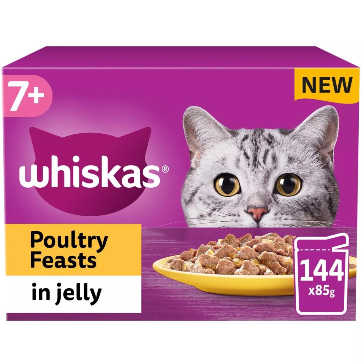 144 x 85g Whiskas 7 ae79c9ca4258108c7ddb3a403e3414fb 1
