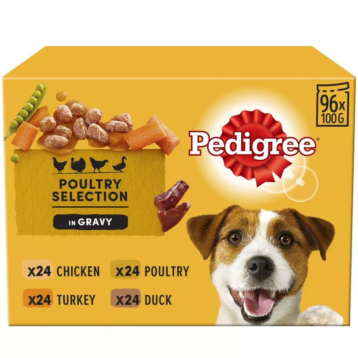 96 x 100g Pedigree A cdf3302c90bd7b96c2667f3f1d95b2d0 1