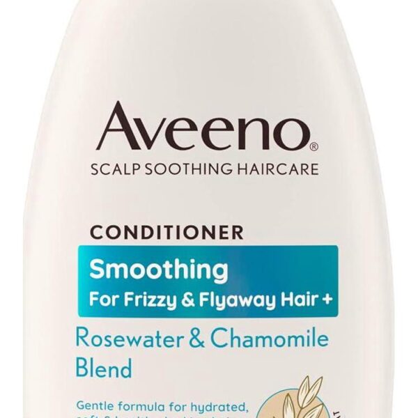 Aveeno Smoothing Rosewater and Chamomile Scalp Soothing Conditioner for Frizzy Hair 300ml