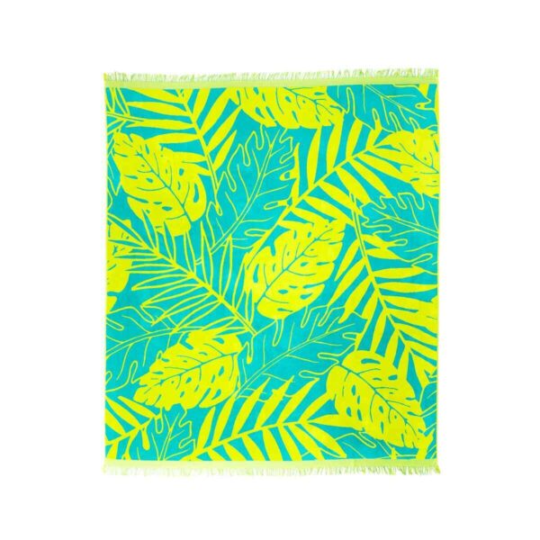 Loftex 100% Cotton Beach Blanket 182 x 213 cm, Tropicana