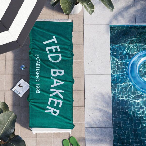 Ted Baker Beach Towel 90 x 180 cm, Tropical Green