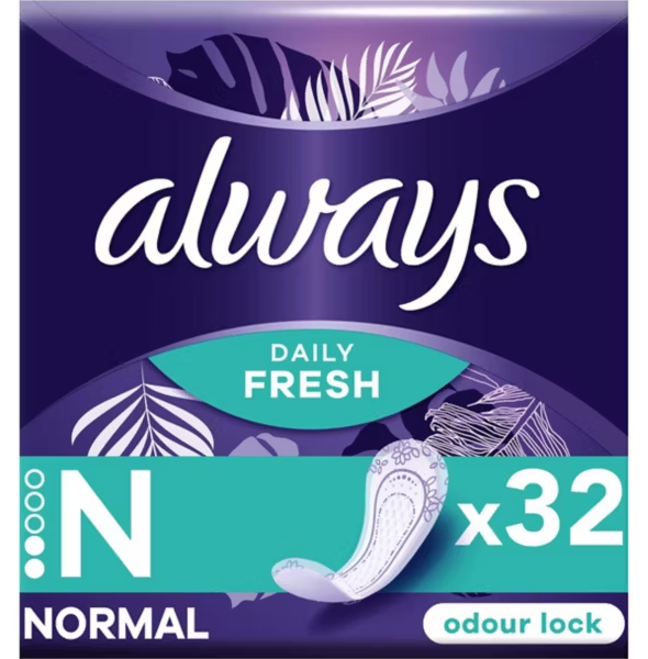 Always Dailies Fresh & Protect Panty Liners Normal x32