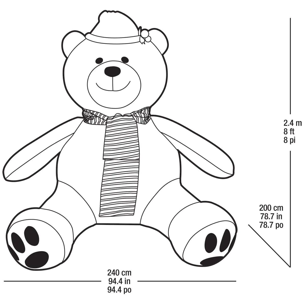 8ft 2 4m Inflatable 89799571a675a500e77c76a384a1d1c4