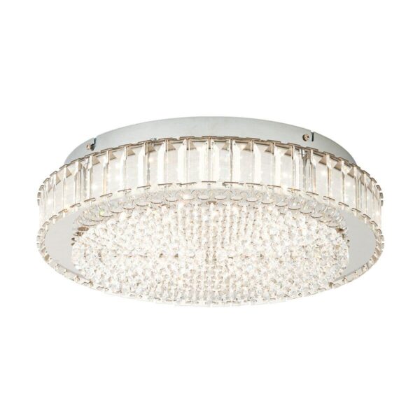 Eglo Balparda Ceiling Light 605mm in Crystal Chrome