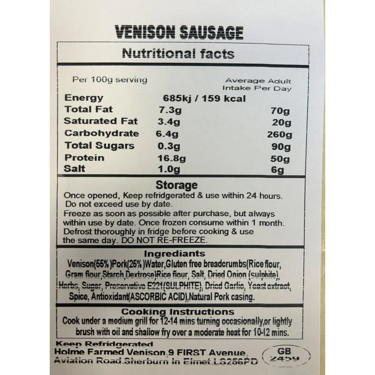 Holme Farmed Venison fd954fc67369875ac9d3fb886817a379