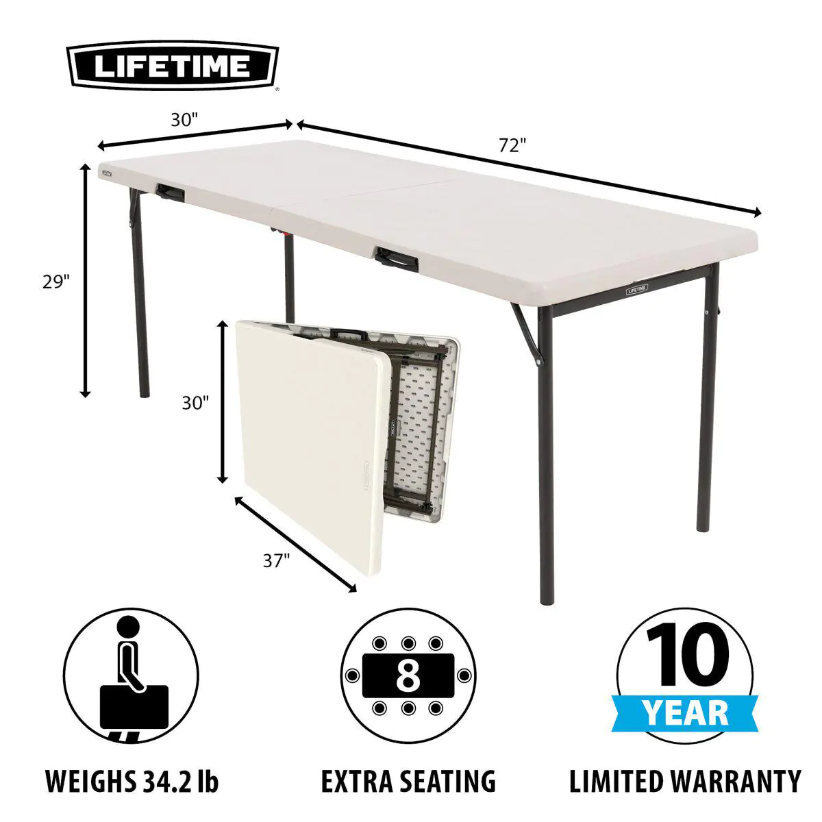 Lifetime 6ft Fold in c1467abf0b1e3949db43344dae903e69