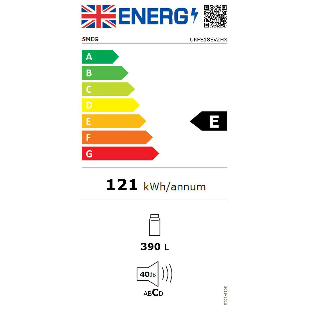 Smeg UKFS18EV2HX Fri 4e9b711f7b685fbe91b69571f10a27d4