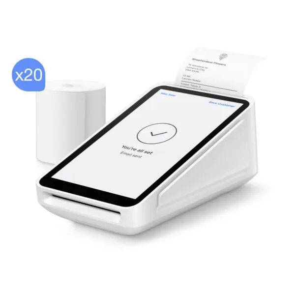 Square All-In-One Payment Terminal and 20 x Receipt Rolls Bundle
