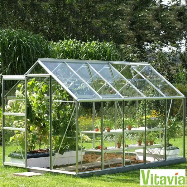 Vitavia Vermont 6200 6ft 2  x 10ft 4  (2 x 3.2 m) Greenhouse Package
