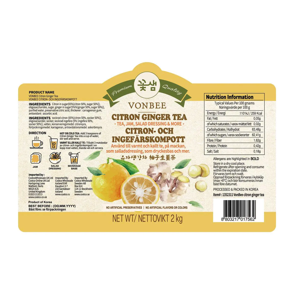 Vonbee Citron and Gi 0c11afd2a1c9b3ab3a2919fec8e4b391