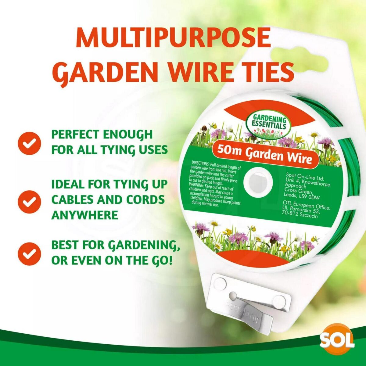 100M Garden Wire and 096535cc944b009b2349a7ecbd04b263