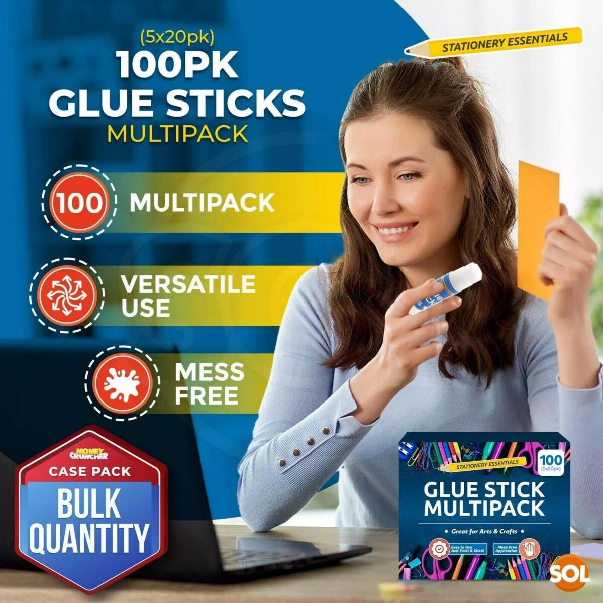 100PK Kids Glue Stic 5d8da5281d9cf01f992bbc5001997e65