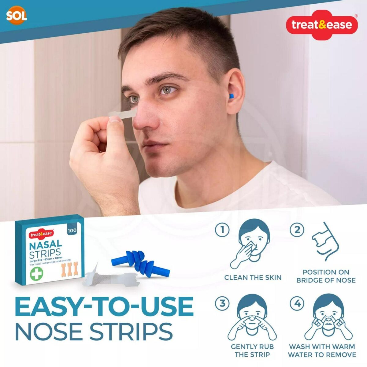 100 500 Nasal Strips 7f6e517895ff1f97a711bd2cae4975e9