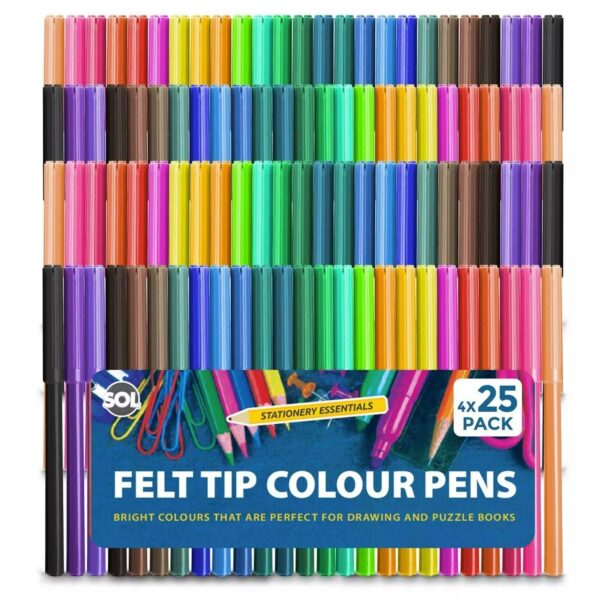 100 Felt Tip Pens Se db6d350578970b4ae1b9289fa7683362