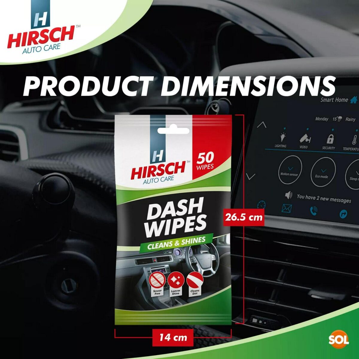100pk Car Dash Wipes cecdb9cd39eb459451b337fbf654b47d